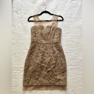Beige/gold BCBG dress size 6 - worn once.